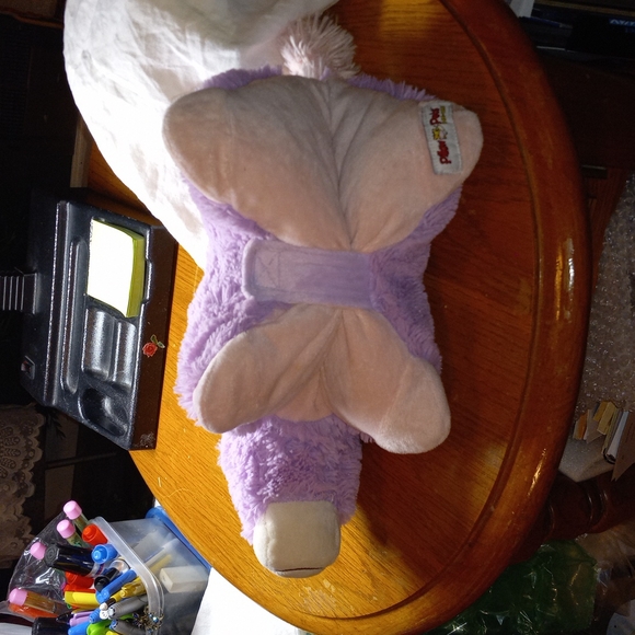 Magical UNICORN Pastel Purple and pink plush travel size pillow pet. - Picture 5 of 7